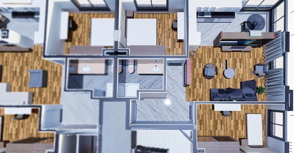 Квартиры планировки 1+1 , 2+1 и 4+1 дуплекс в центре города Анталия  - Фото 15