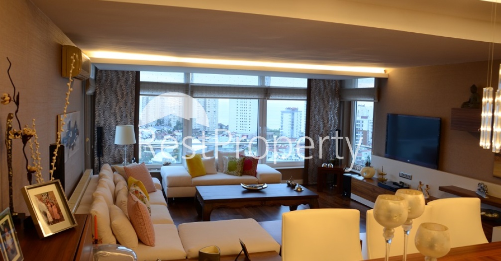Меблированная квартира 3+1 с видом на море в Ларе Анталья - Фото 6