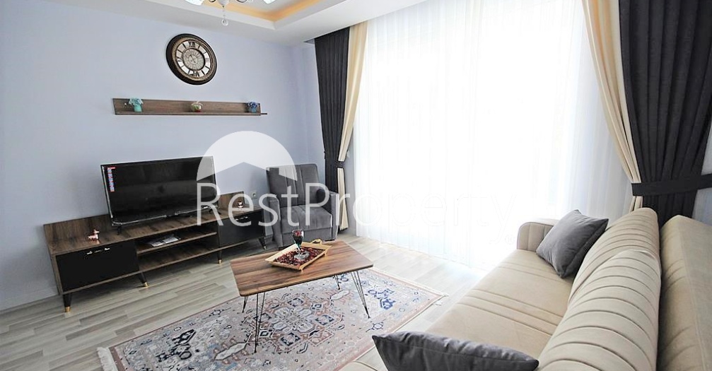 Двухкомнатная квартира с мебелью в русскоязычном районе Махмутлар - Фото 14