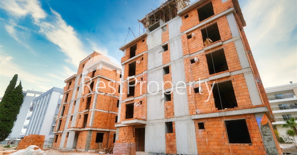 Просторные квартиры 2+1 на этапе строительства в Муратпаше Анталья - Фото 7
