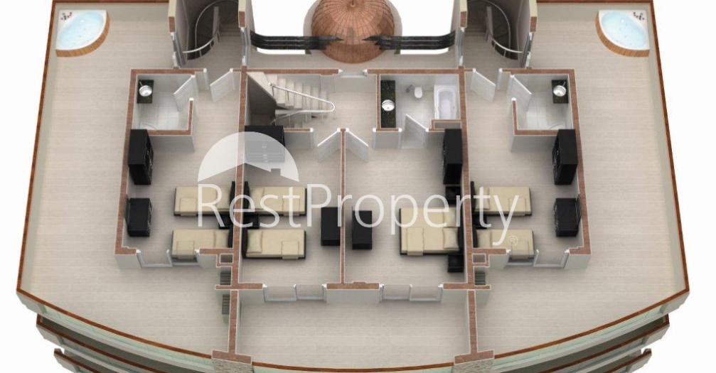 Трёхэтажная вилла c собственным бассейном - Фото 65